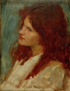 Tête de fille - John William Waterhouse